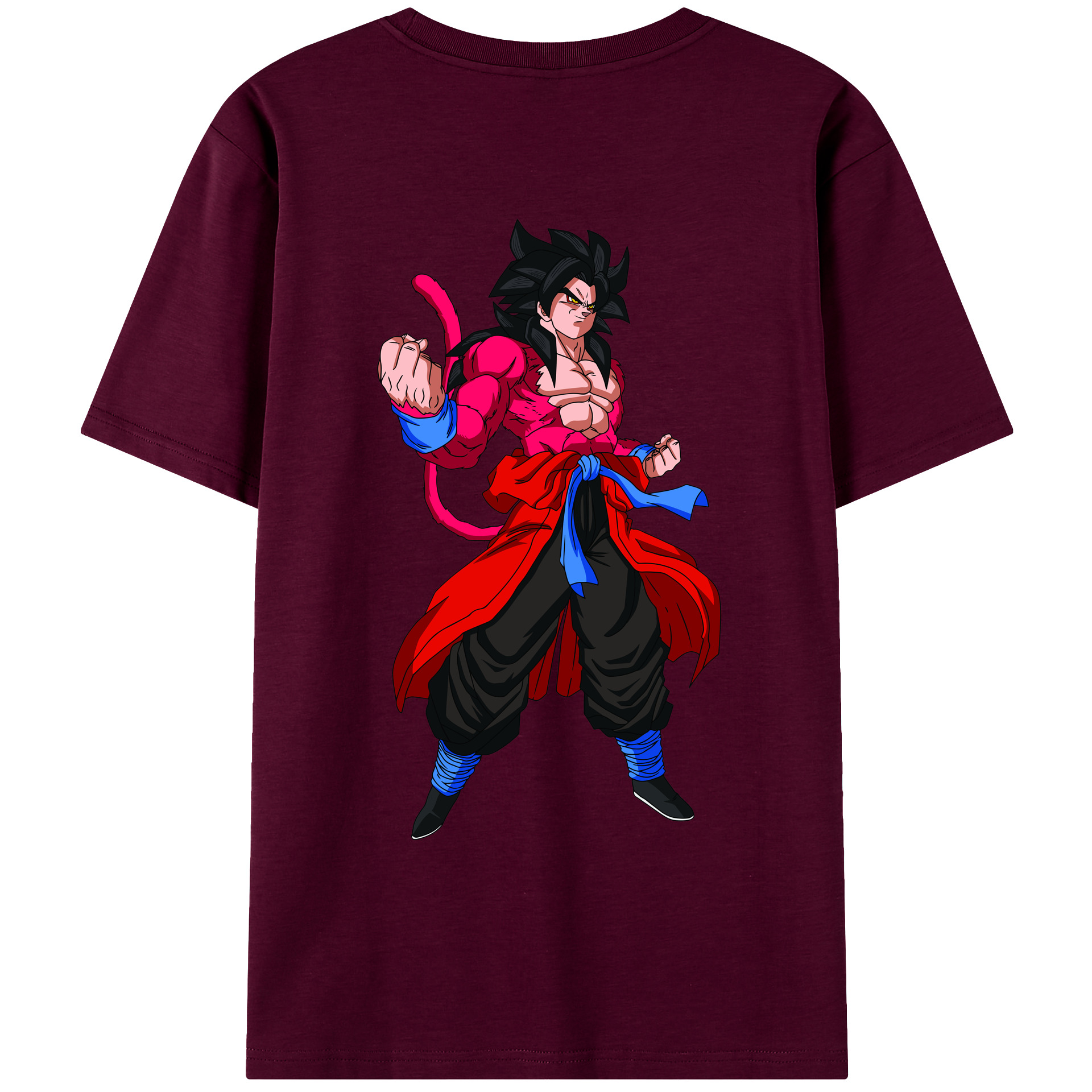 （画像用） ドラゴンボール 孫悟空（そん ごくう）Son Goku カカロット DRAGON BALL Kakarotto レディース半袖Tシャツ(バックプリント)